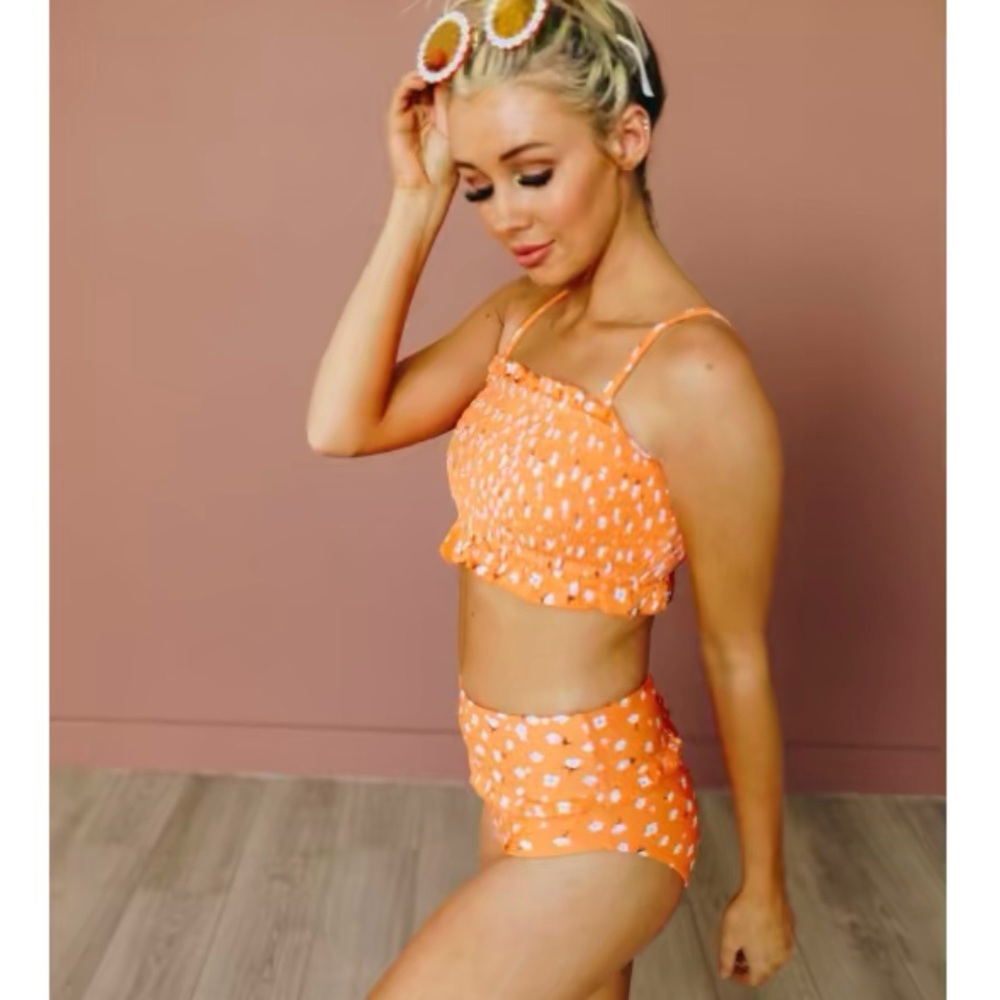 New Sunset 2 PC Swimsuit - XL Orange New in original package - Picture 2 of 4